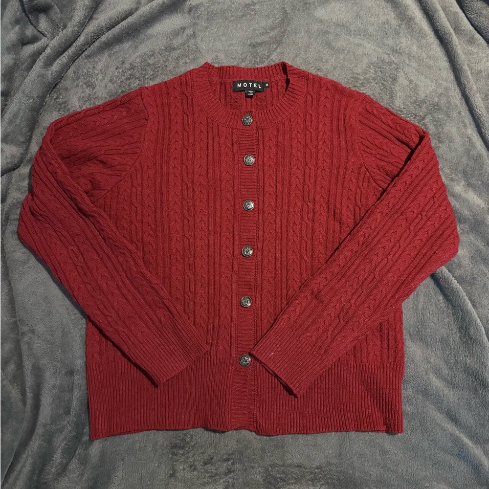 Motel Rocks Cableknit Cardigan